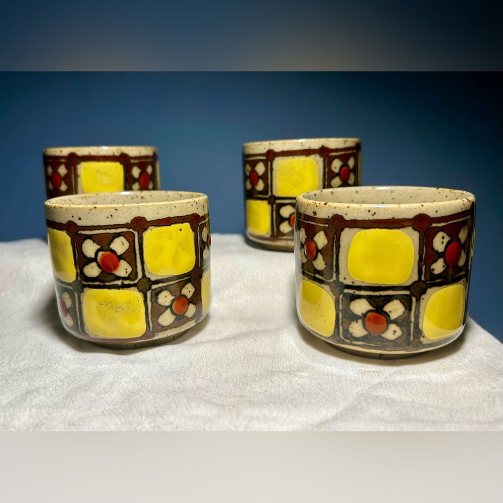 MCM Vintage Stoneware Otagiri Japan Tea/Sake Cups